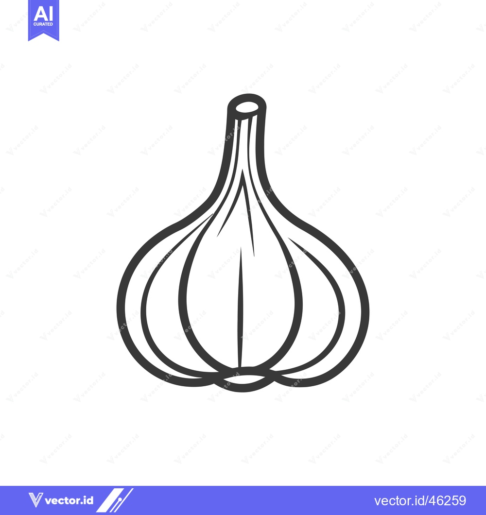 Premium Vector dari Hand Drawn Outline Illustration of a Garlic Bulb