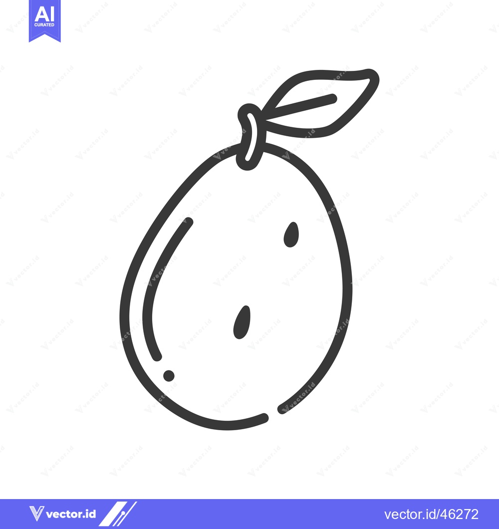 Premium Vector of Hand-Drawn Outline Illustration of a Single Lemon with a Leaf