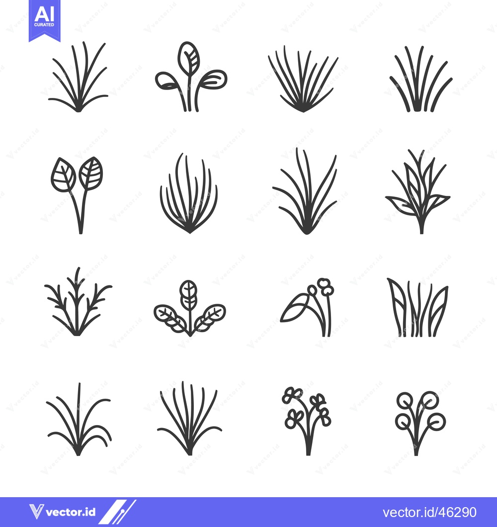 Premium Vector dari Hand-Drawn Outline Illustrations of Various Types of Plants and Flower