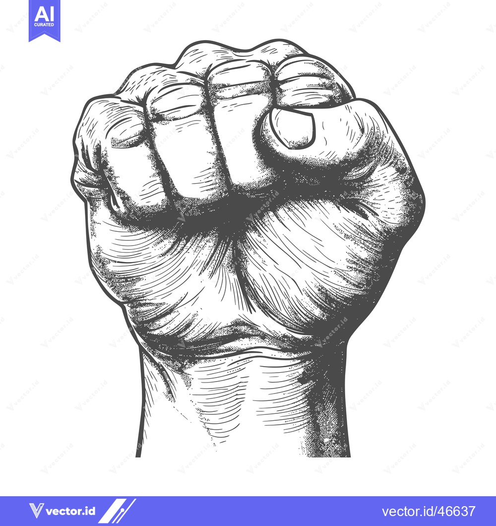 Premium Vector of Hand Drawn Sketch of a Closed Fist