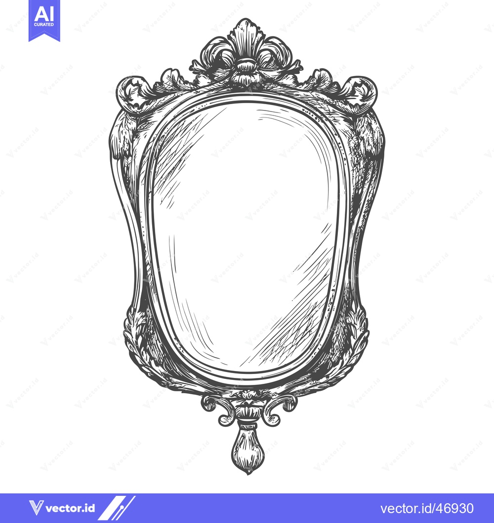 Premium Vector of Hand-Drawn Sketch of an Ornate Ornamental Frame