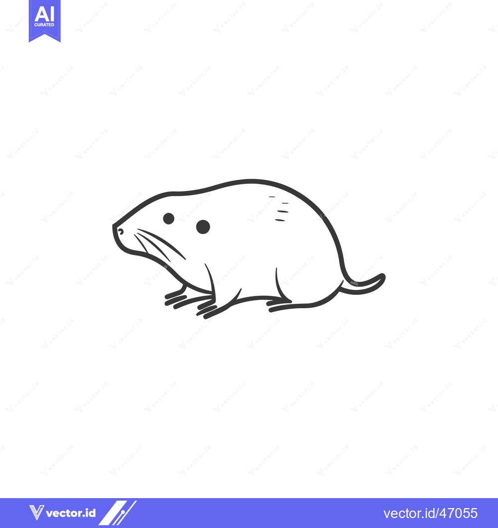 Premium Vector of Hand-Drawn Sketch of a Small, Furry Animal