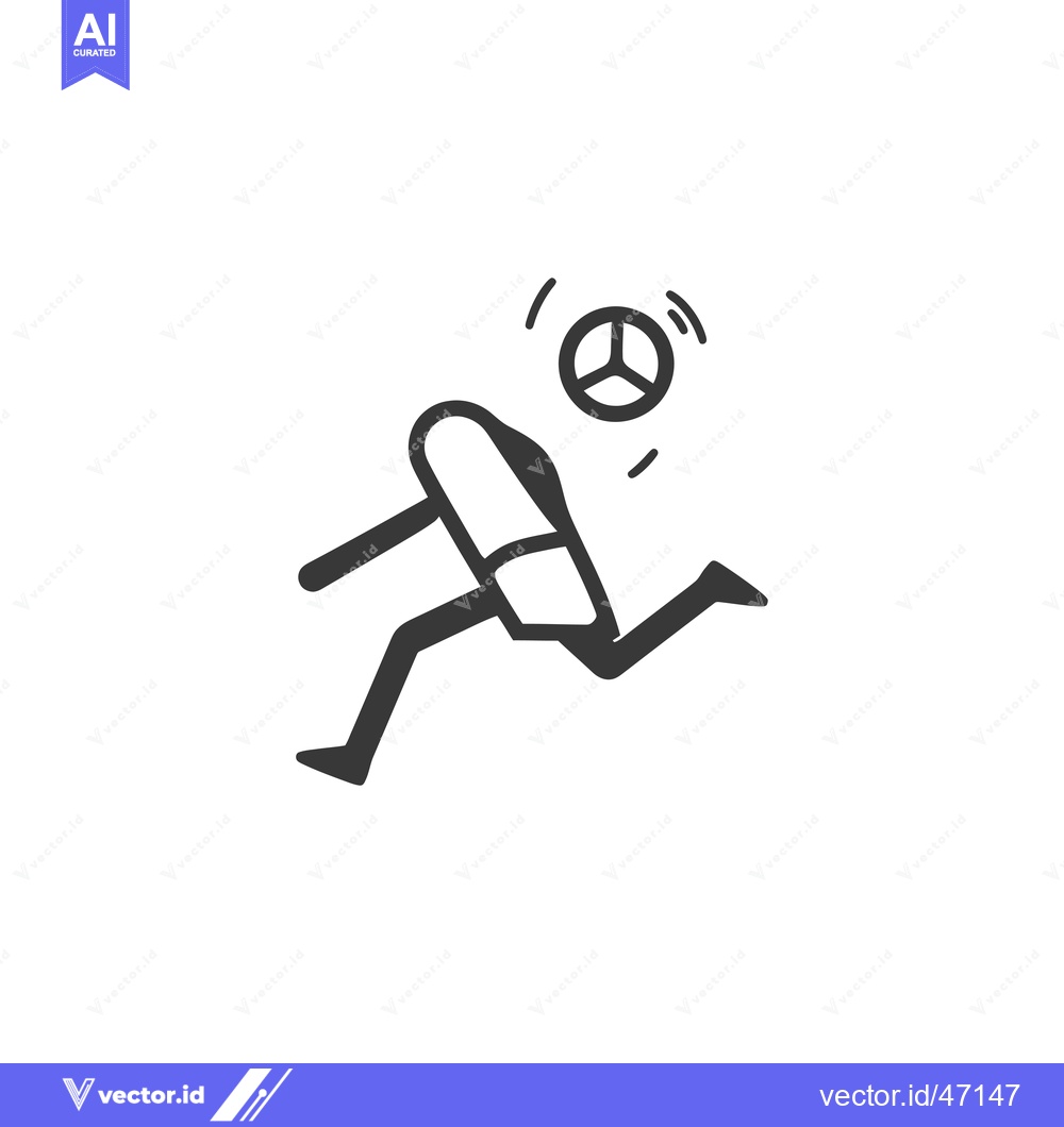 Premium Vector dari Hand-Drawn Sketch of a Soccer Player Kicking the Ball