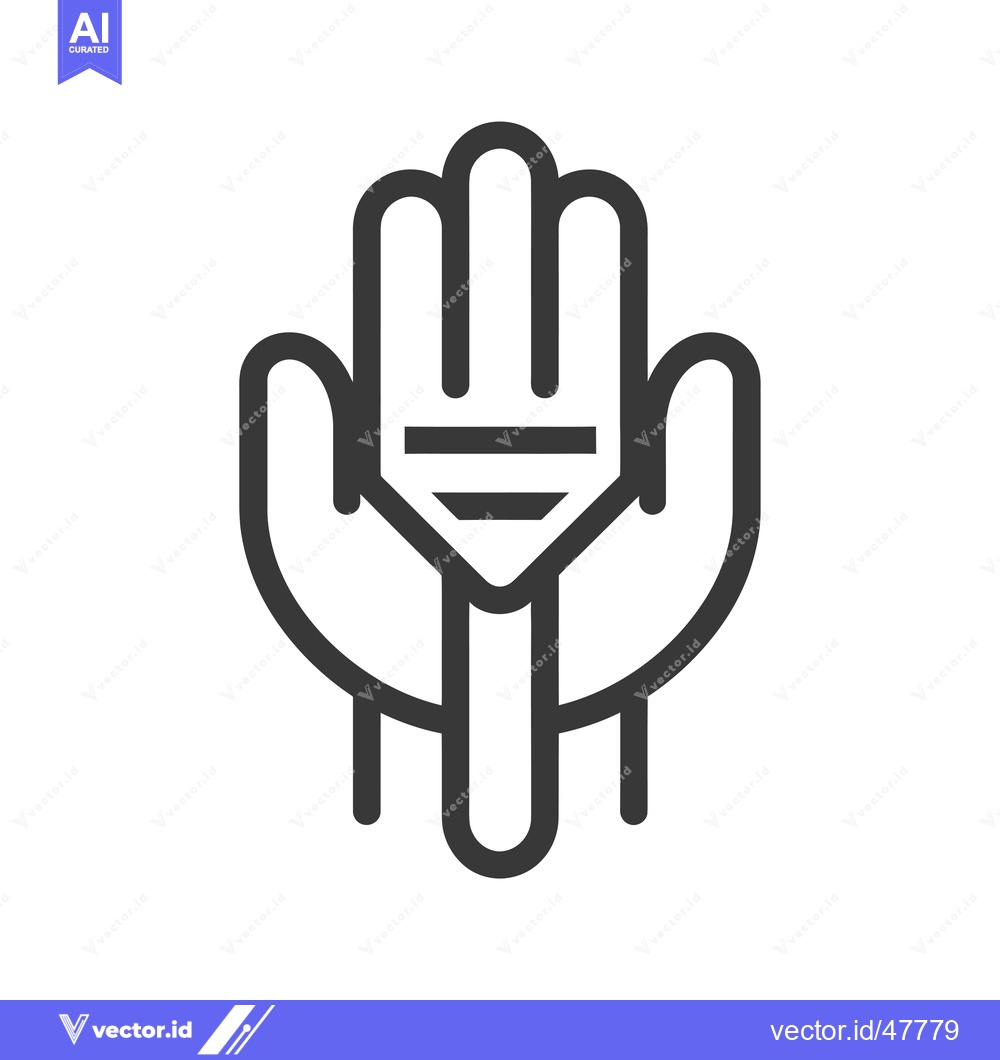 Premium Vector dari Hand Holding Three Horizontal Lines