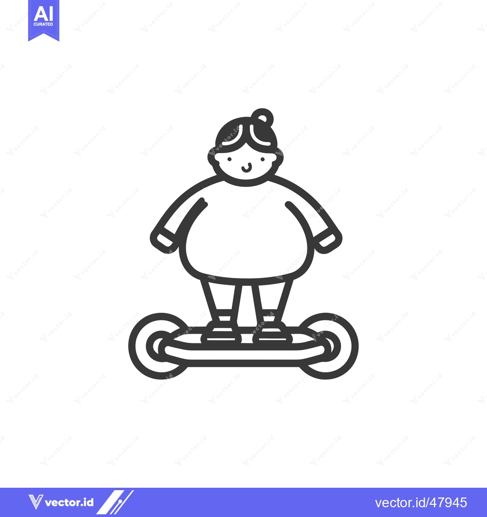 Premium Vector of Happy Person Riding a Self-Balancing Electric Scooter