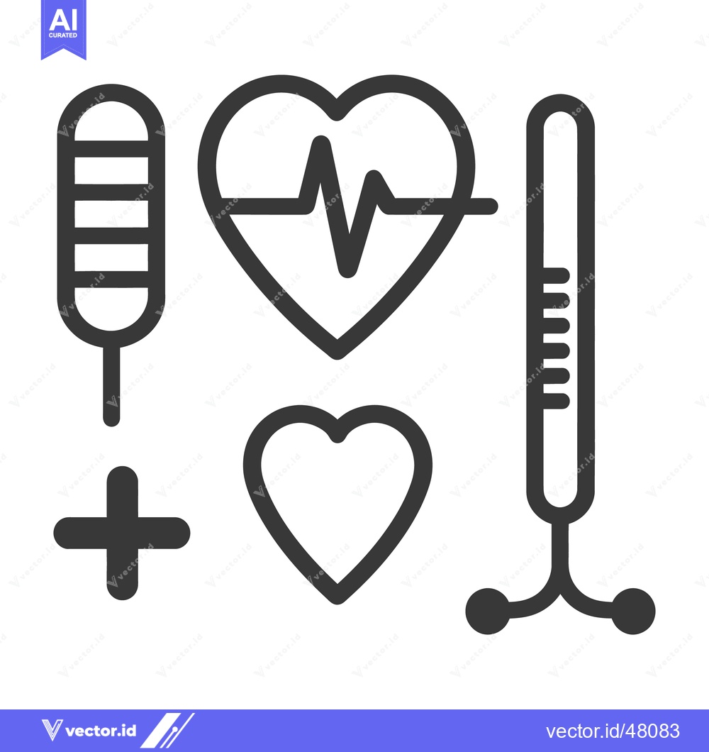 Premium Vector dari Medical health icons representing cardiac care and treatment concepts