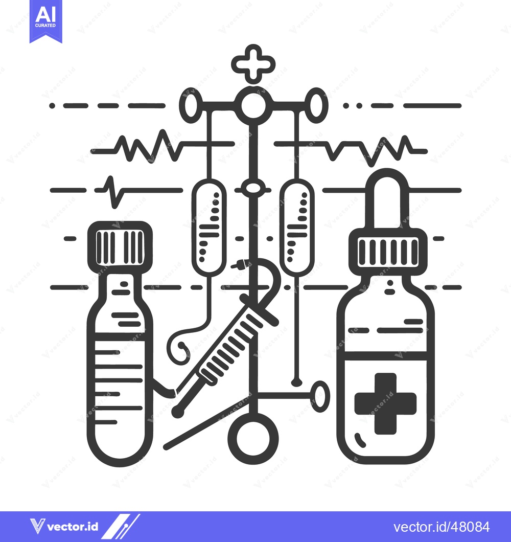Premium Vector of A medical illustration depicting healthcare and treatment procedures