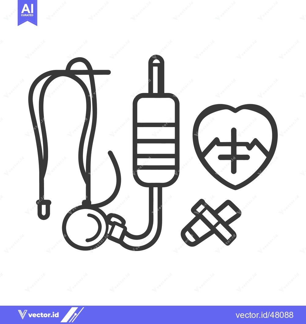 Premium Vector of Medical and healthcare related icons and illustrations in the drawing