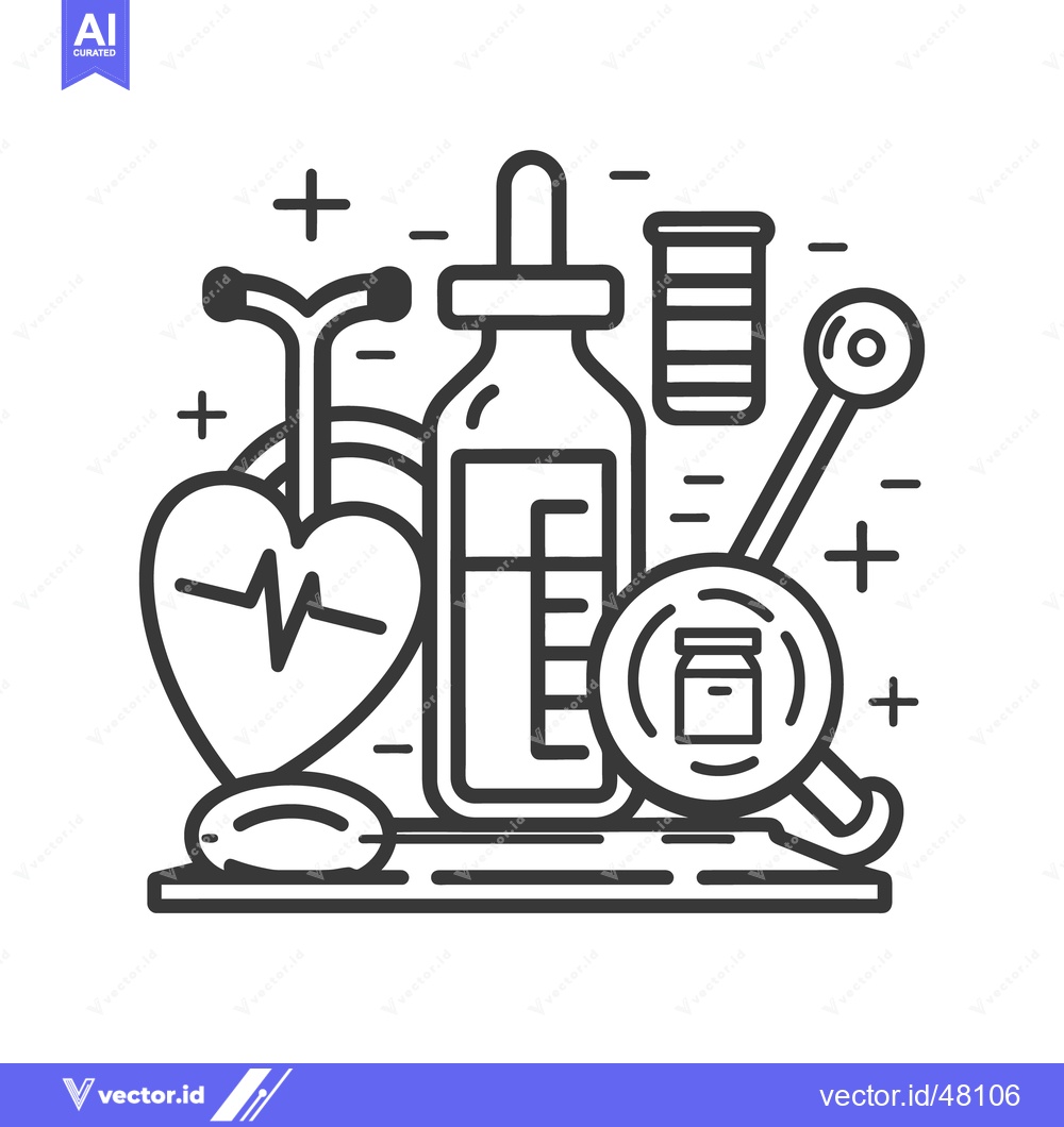 Premium Vector dari Medical Healthcare Instruments and Equipment Used for Diagnostic Treat
