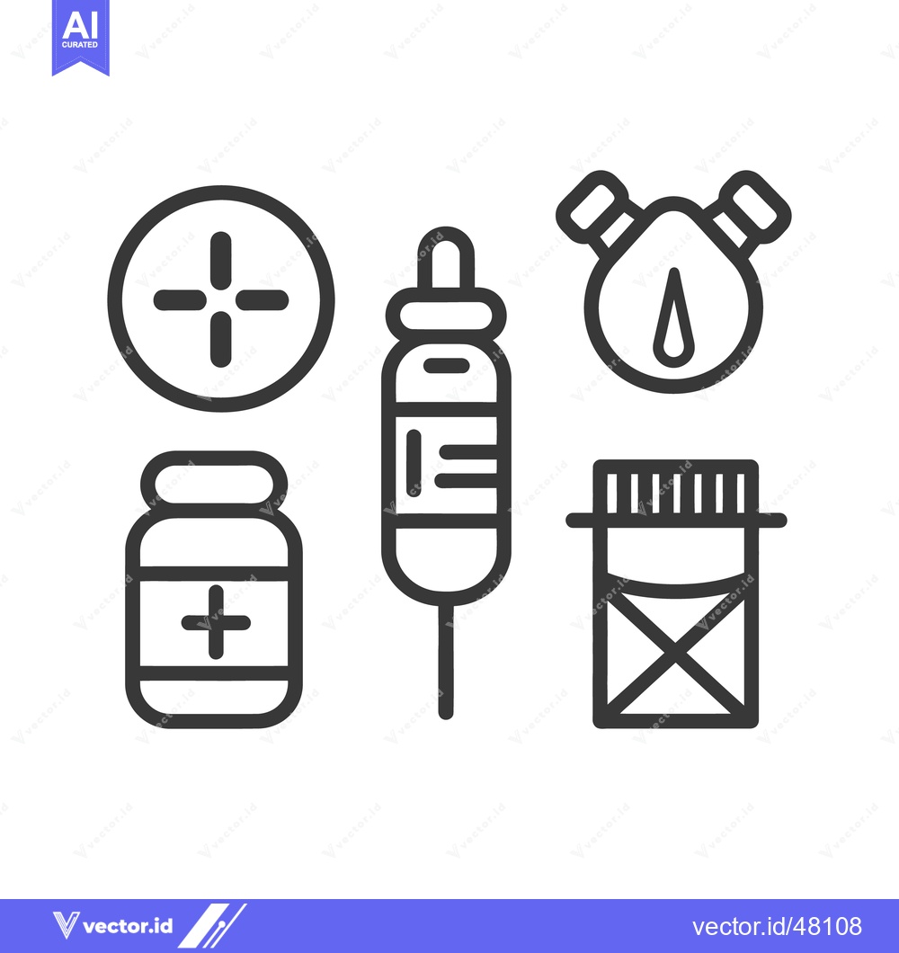 Premium Vector dari Illustrations of medical tools and equipment used in healthcare