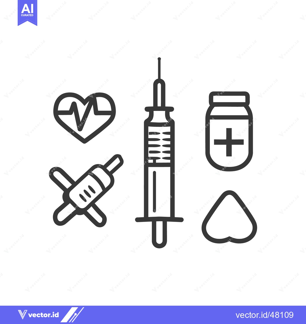 Premium Vector dari Medical icons representing various treatments and healthcare concepts