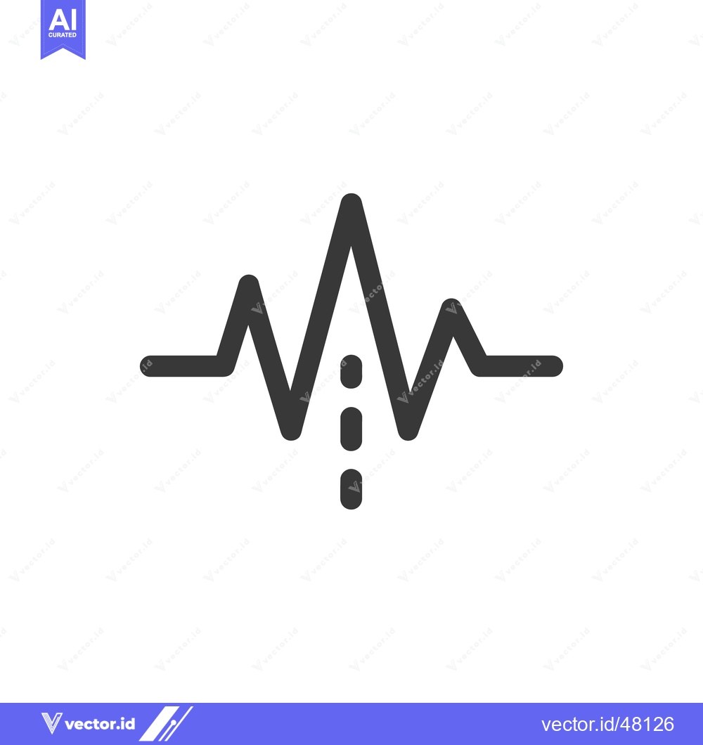 Premium Vector dari Minimalist Heartbeat Icon with Dotted Line, Medical Symbolism
