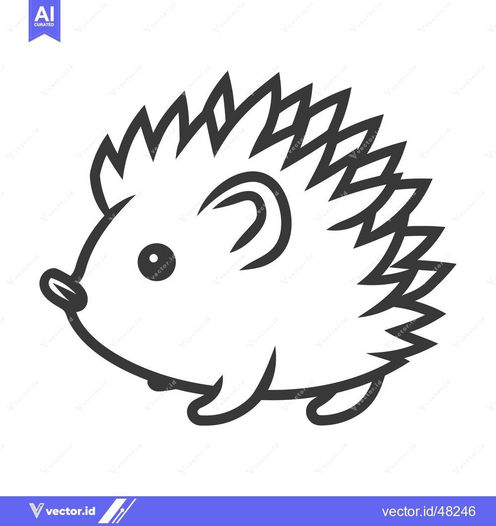 Premium Vector of A cute stylized drawing of a small animal creature