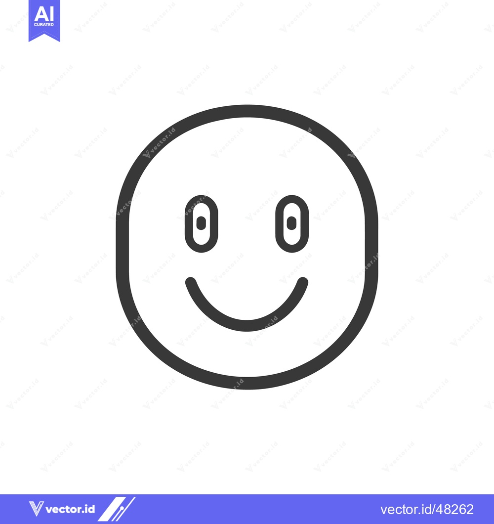 Premium Vector of A Simple Graphic Representation of a Happy Smiling Face
