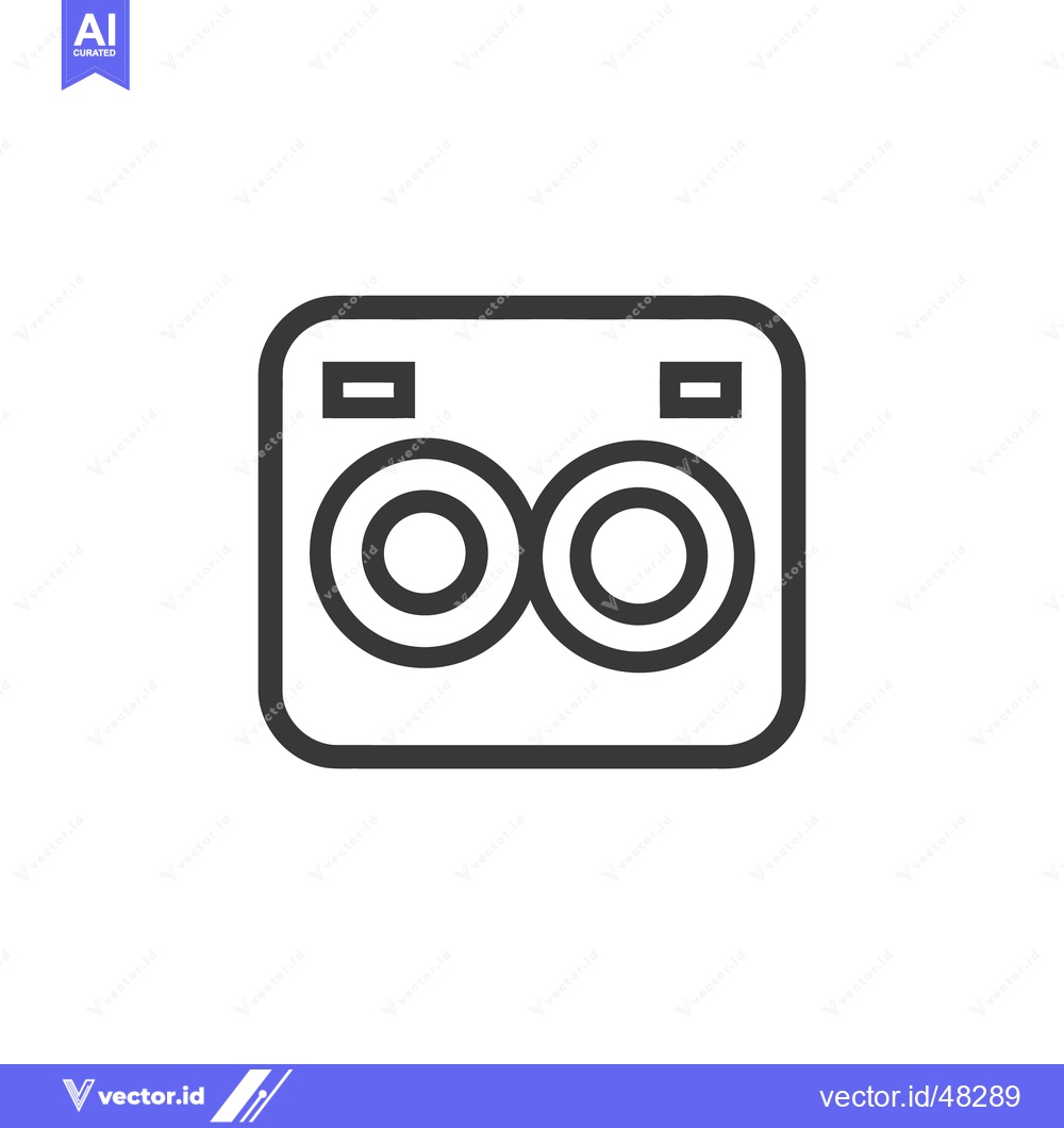 Premium Vector dari Minimalist Washing Machine Icon: Clean Laundry Symbol in Black and Whi