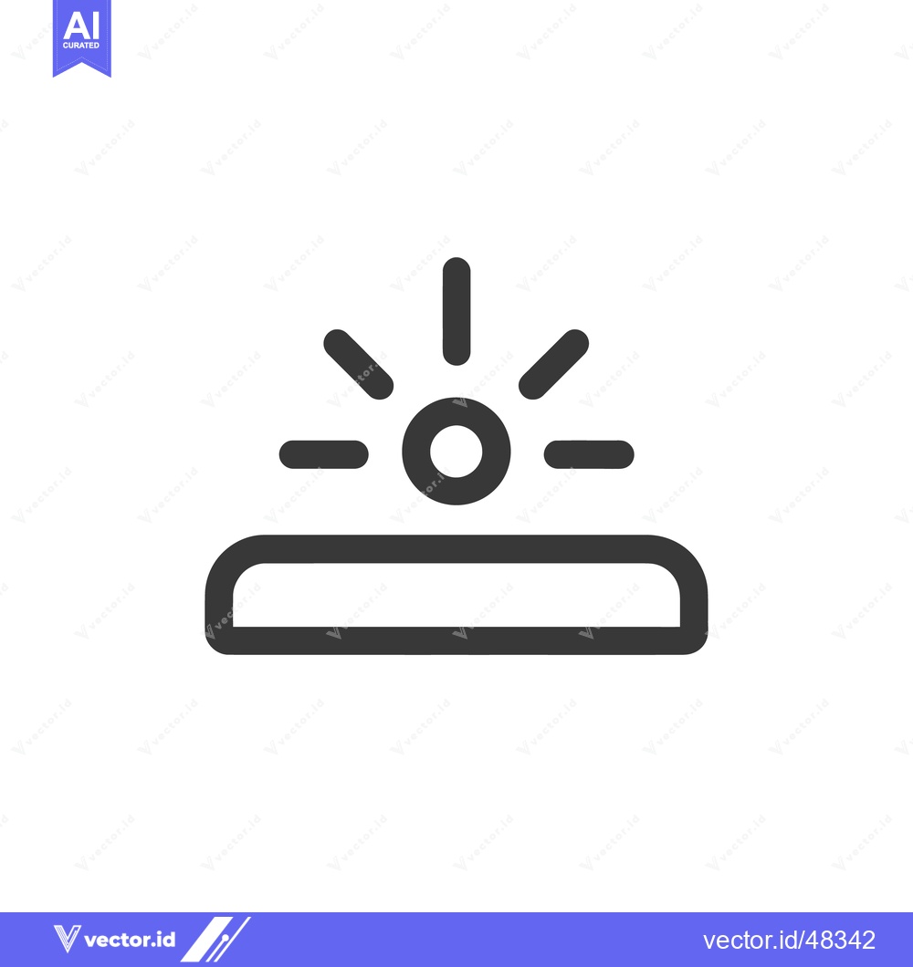 Premium Vector of Siren Icon: Emergency Alert Symbol in Bold Line Style