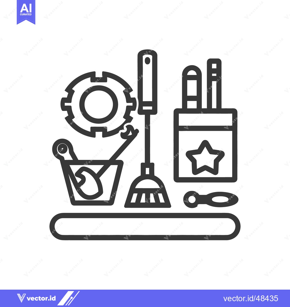 Premium Vector dari Collection of various objects and tools arranged with design simplicit