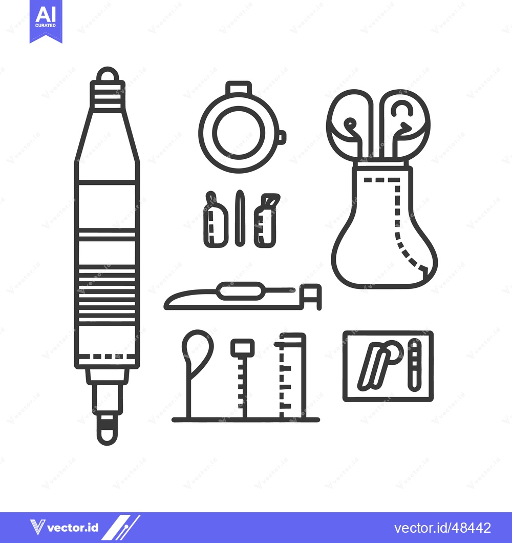 Premium Vector dari Vector illustration depicting various scientific and medical equipment
