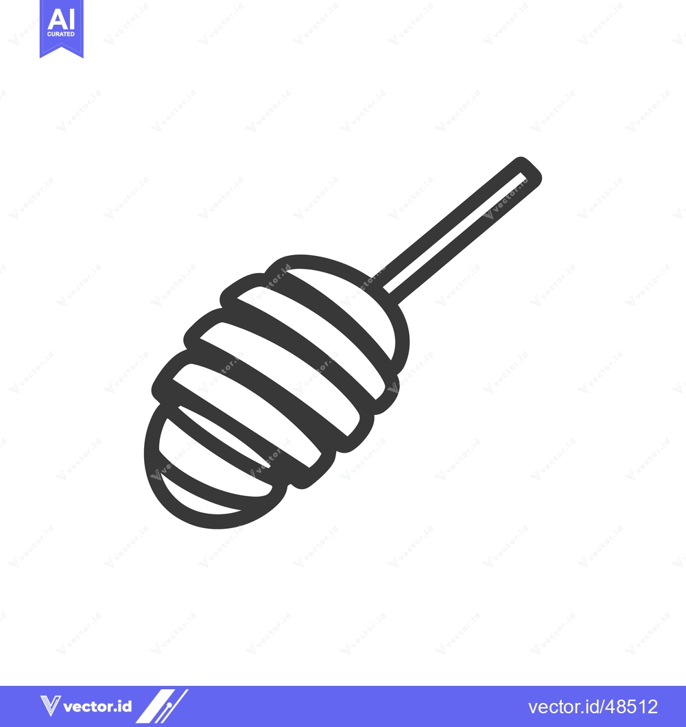 Premium Vector dari A black and white drawing of a honey dipper