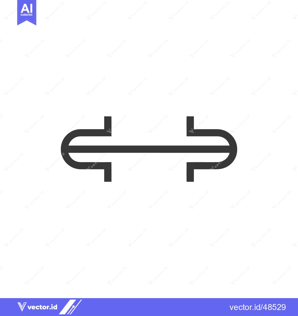 Premium Vector dari Minimalist Connection Icon: Symmetrical Design on White Background