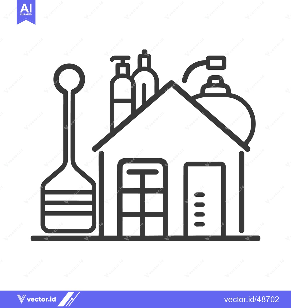 Premium Vector dari A cleaning supplies illustration depicts a home care icon