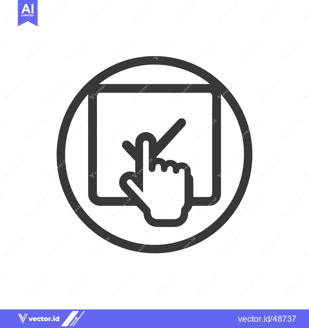 Premium Vector dari Touch Screen Checkmark: Hand Interacting with Digital Interface, Confi
