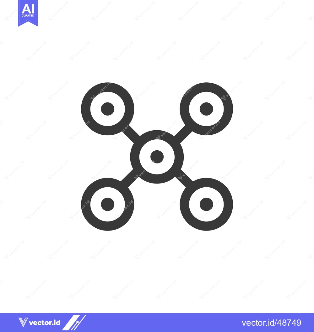 Premium Vector dari Minimalist Drone Icon: Aerial Technology Symbol in Gray Scale