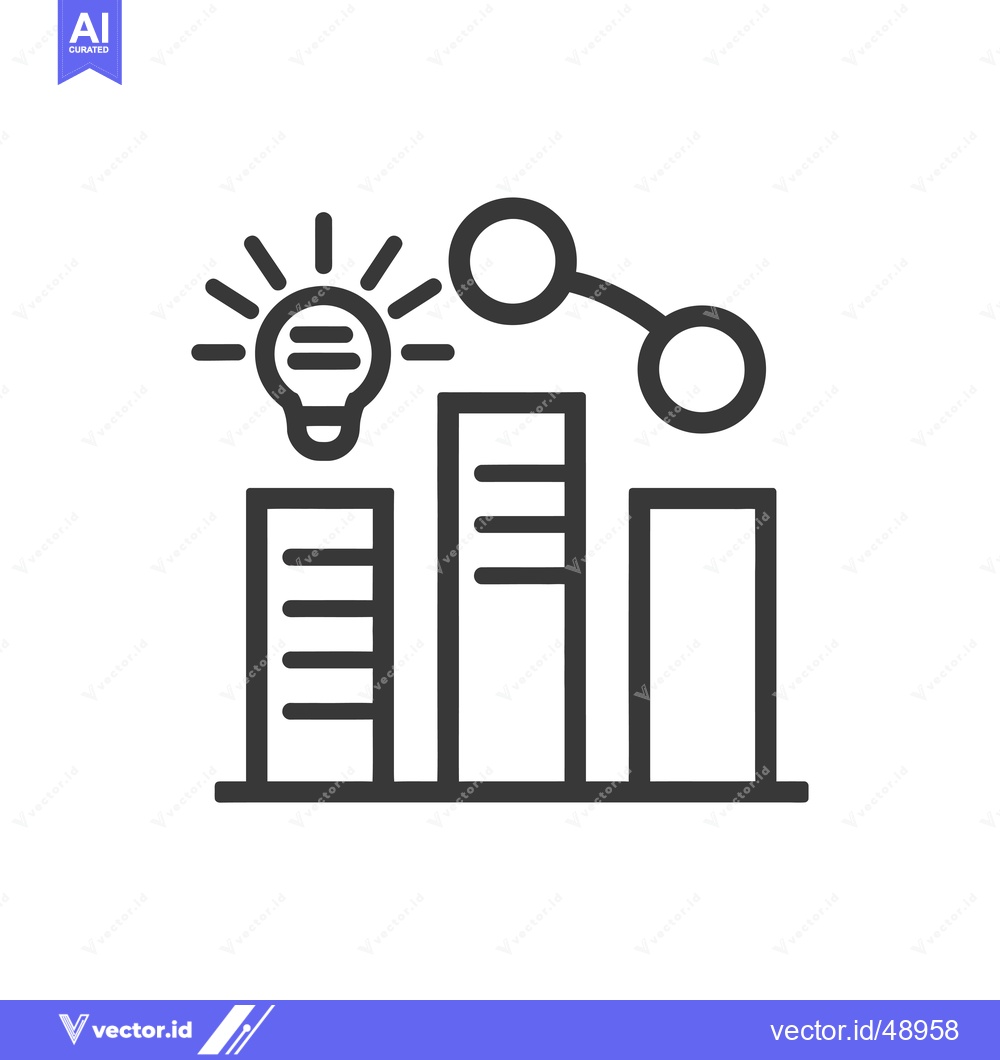 Premium Vector dari Idea Leading to Growth and Progress Represented by a Graph with a Ligh