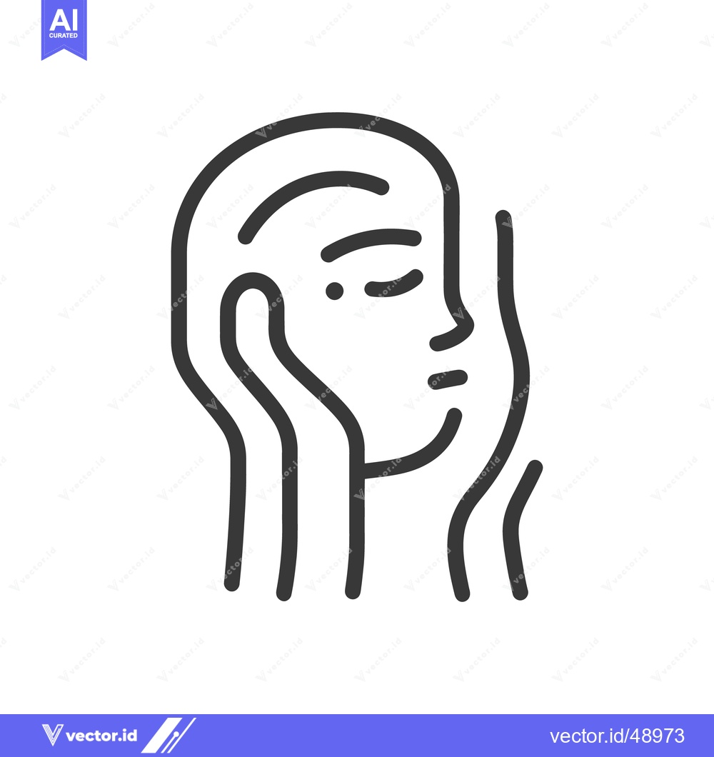 Premium Vector dari A simple outline illustration of a calm person resting
