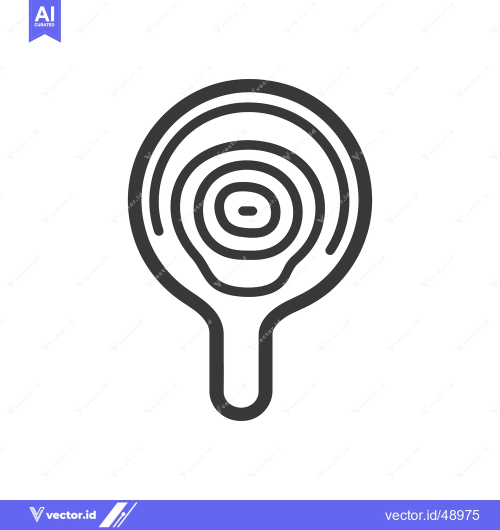 Premium Vector of A simple abstract illustration of concentric circles and a handle