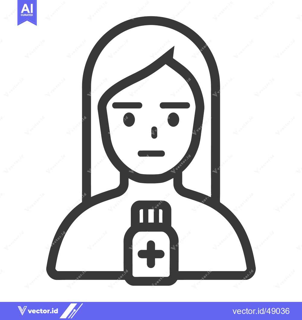 Premium Vector dari A simple illustration of a person holding a medicine bottle