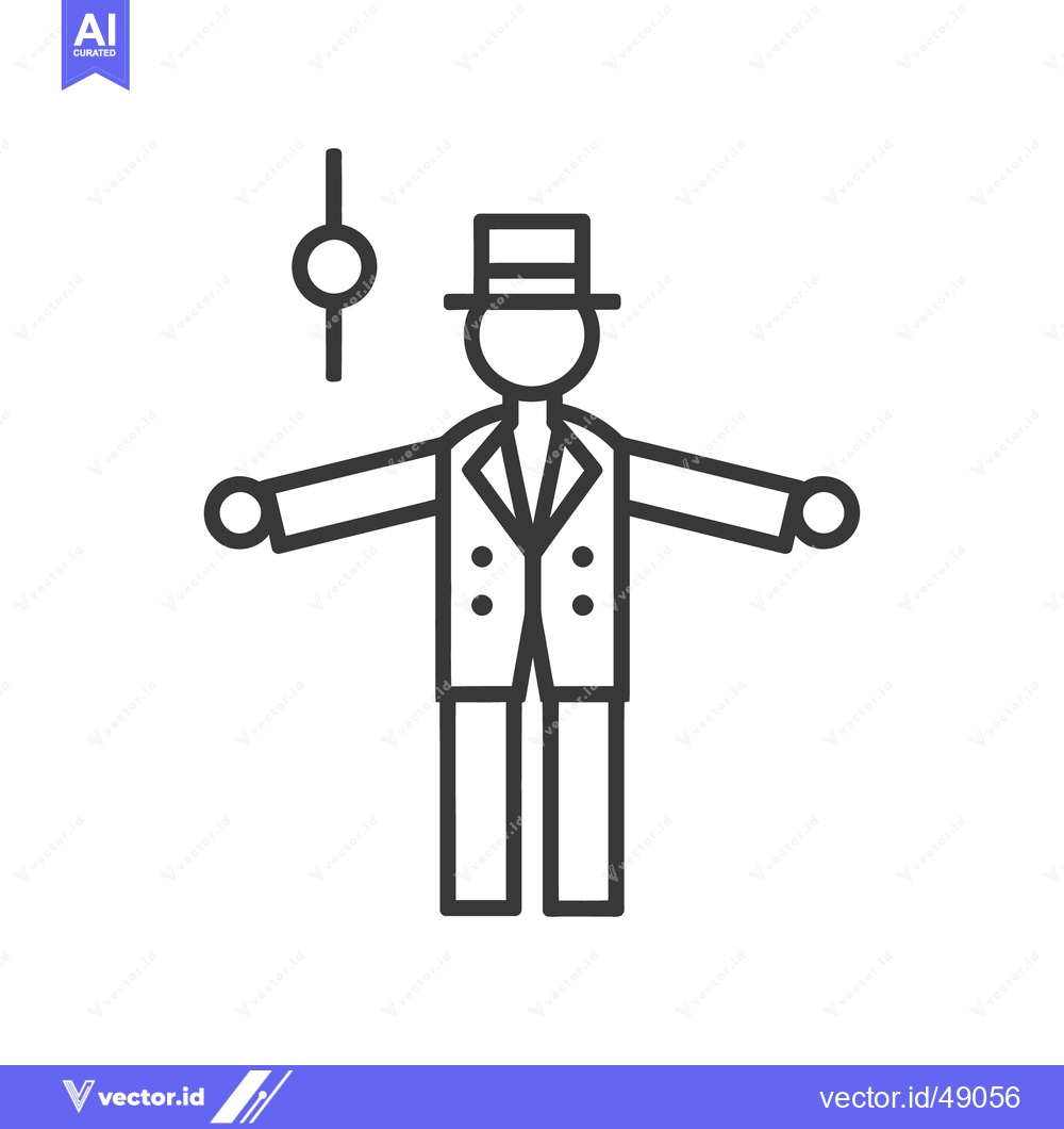 Premium Vector of A simplified illustration depicting a person with outstretched arms