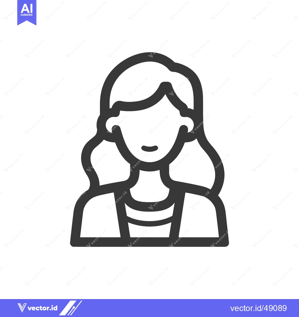 Premium Vector dari Minimalist Woman Icon: Simple, Elegant, and Modern Design