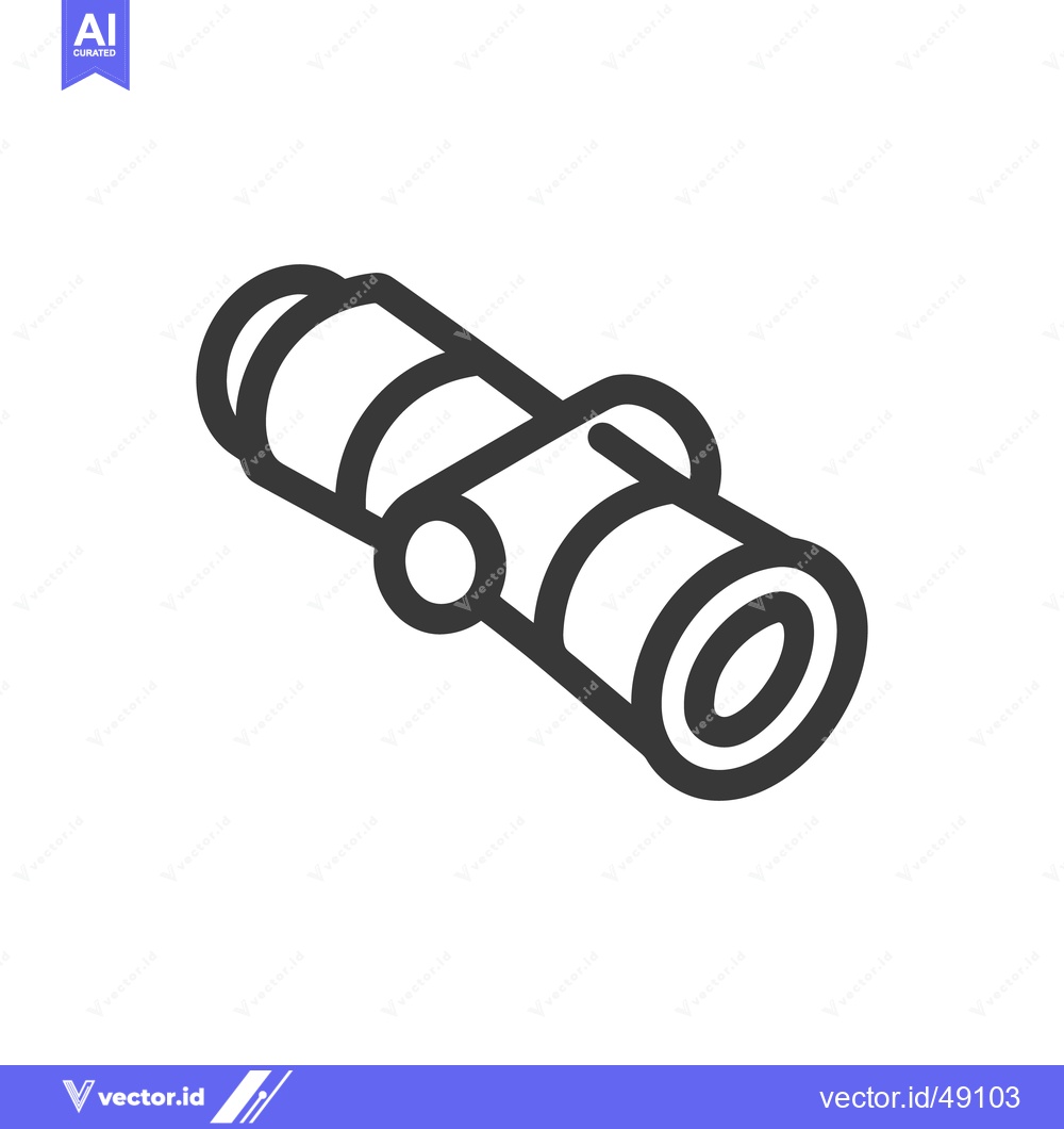 Premium Vector dari Minimalist Scroll Icon: Dark Outline on White Background, Simple Desig