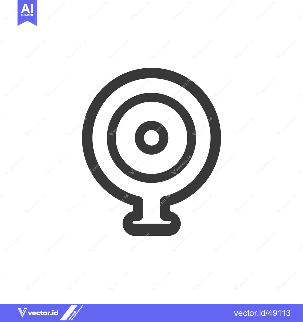 Premium Vector dari Webcam Icon: Modern Black and White Design Element