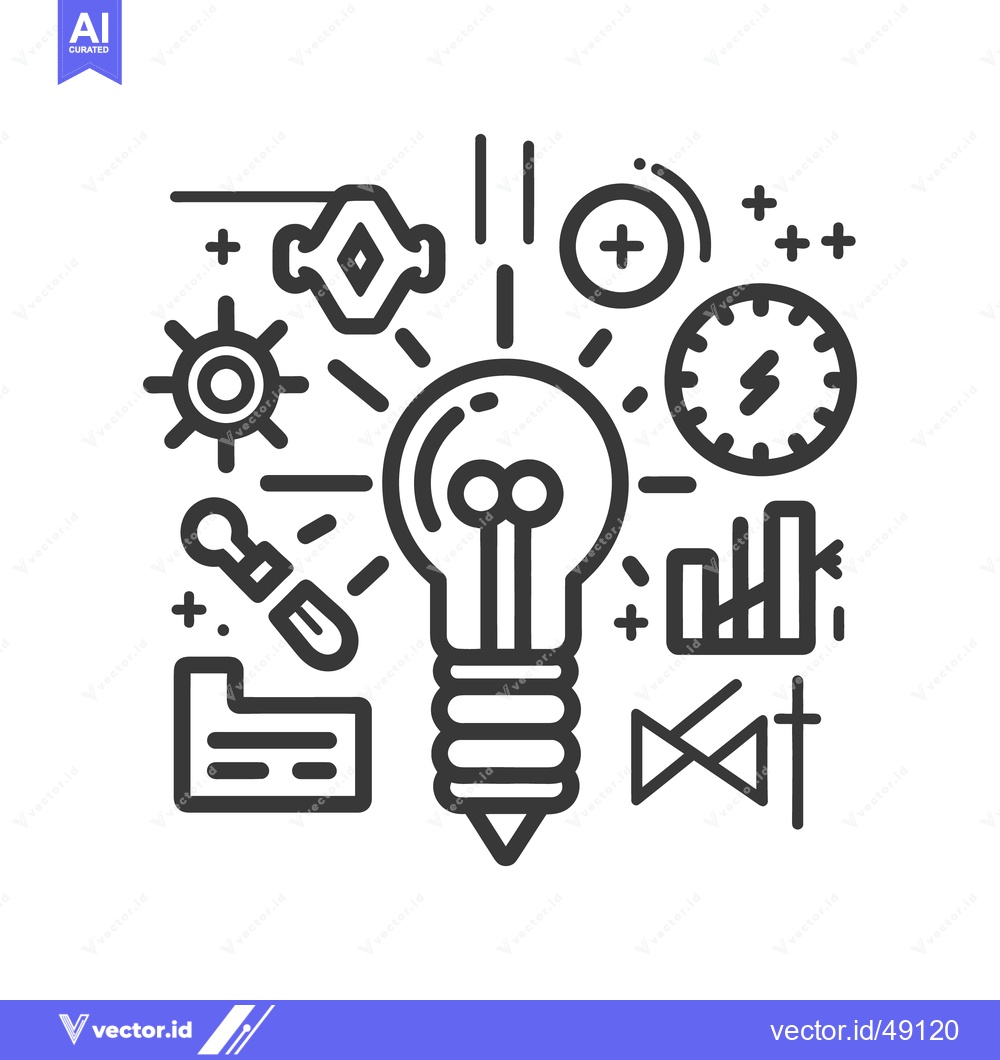 Premium Vector dari Illustration representing idea generation and creative problem solving