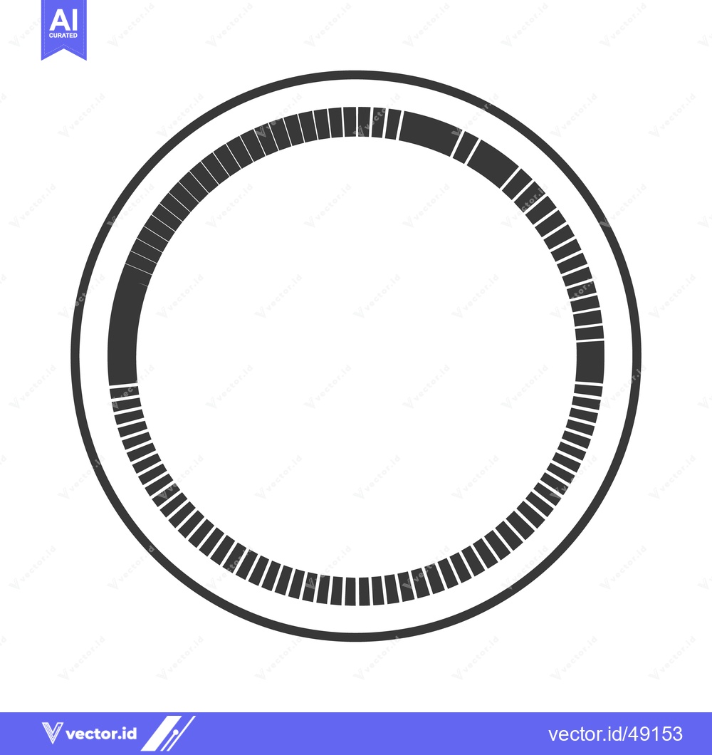 Premium Vector dari Circular Progress Bar: Segmented Ring with Loading Indicator Graphic