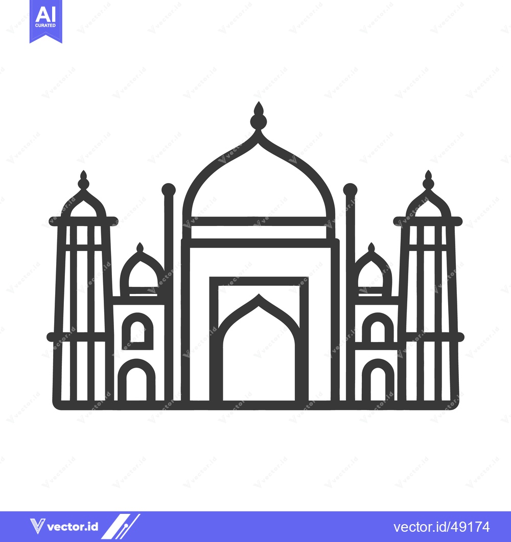 Premium Vector dari An illustrated depiction of a famous architectural landmark building