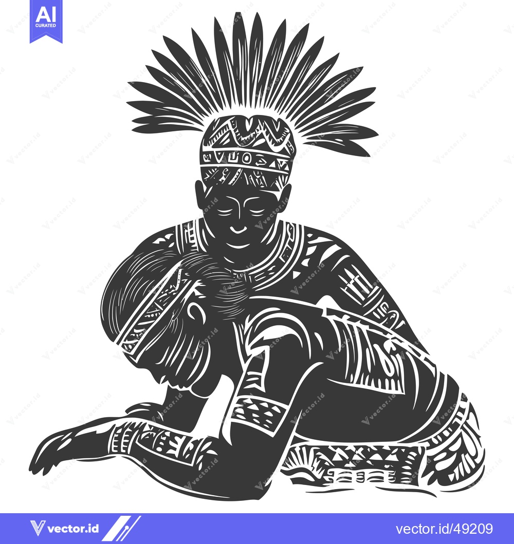 Premium Vector of Indigenous Peoples in a Symbolic Embrace