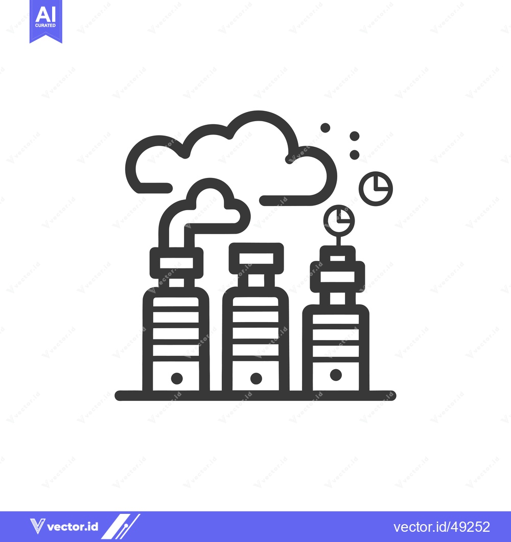 Premium Vector of Industrial Pollution and Climate Change with Statistics