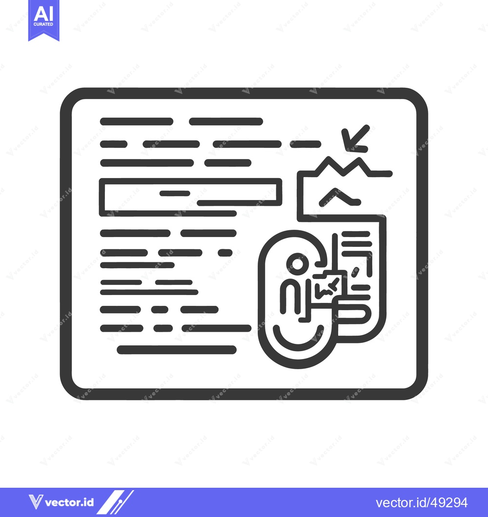 Premium Vector dari A graphic illustration showing a document with important elements high