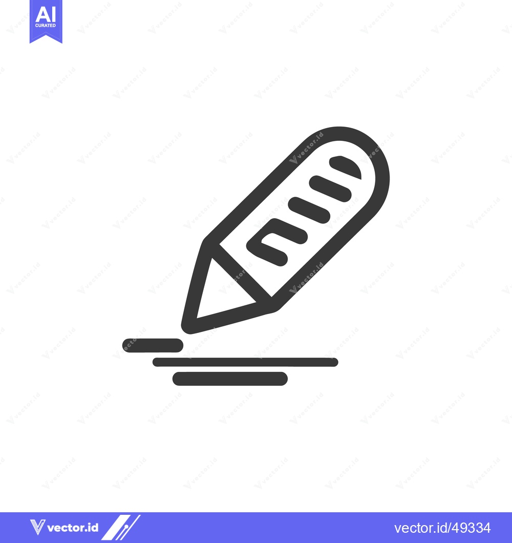 Premium Vector of Minimalist Icon of a Craft Knife Cutting Lines on White Background
