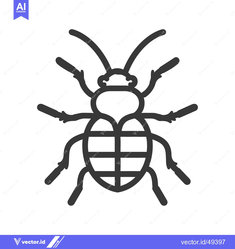 Premium Vector of A simplified illustration depicting the form of an insect
