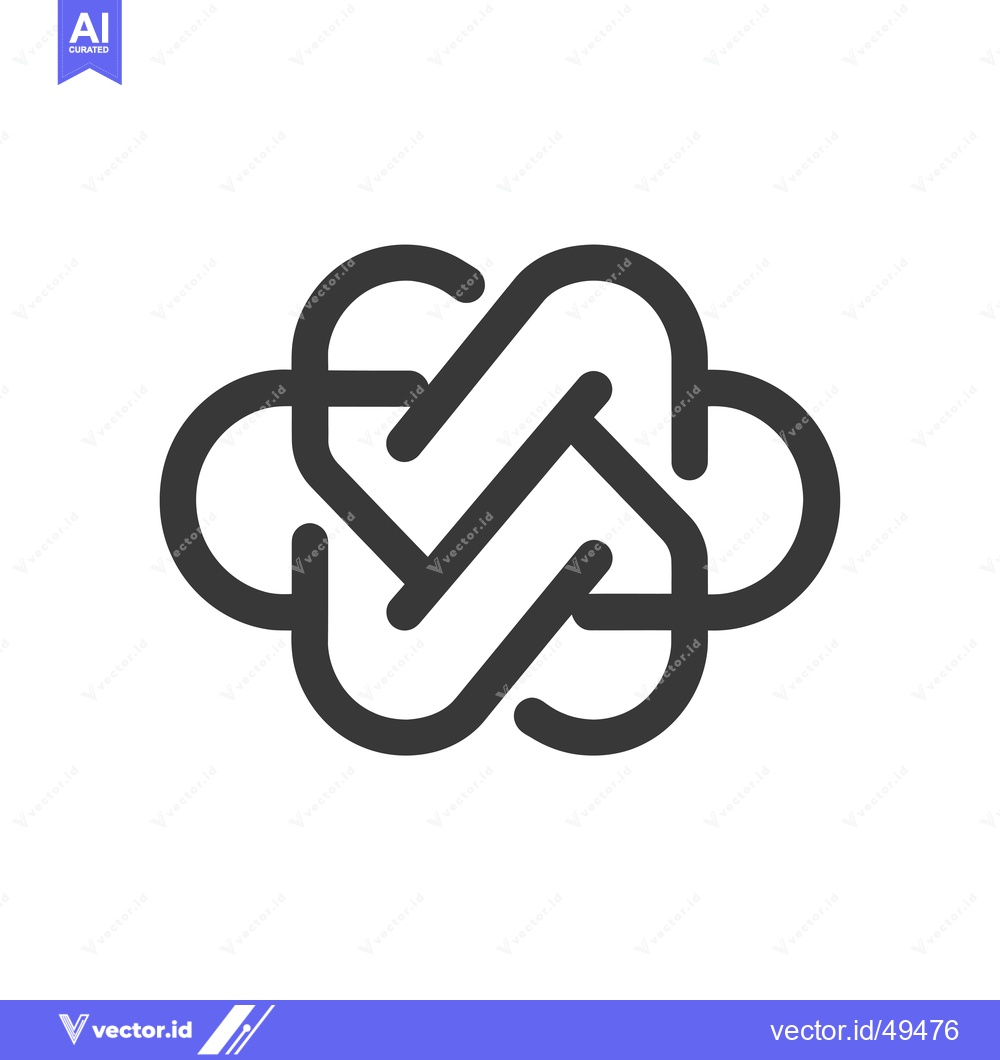 Premium Vector dari Interconnected Abstract Design with Rounded Shapes