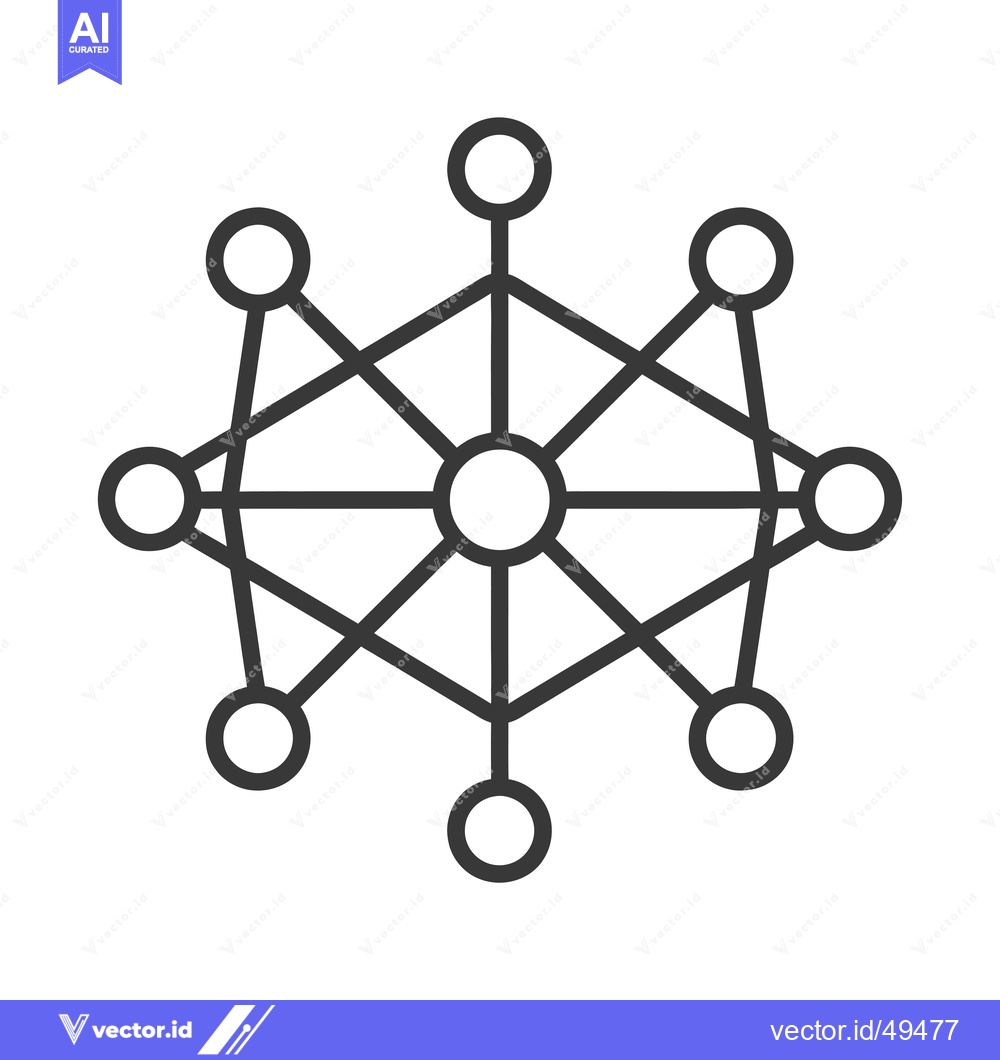 Premium Vector dari Interconnected Circles Forming a Geometric Pattern