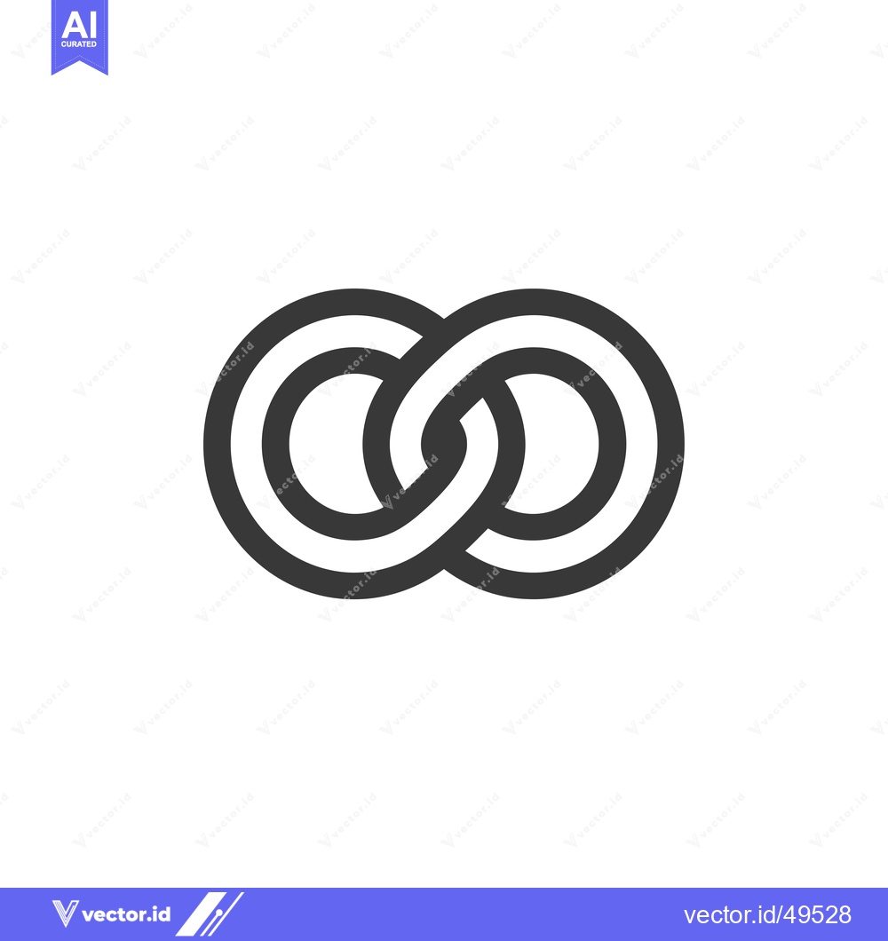 Premium Vector dari Interlocking Circular Symbol Representing Infinity
