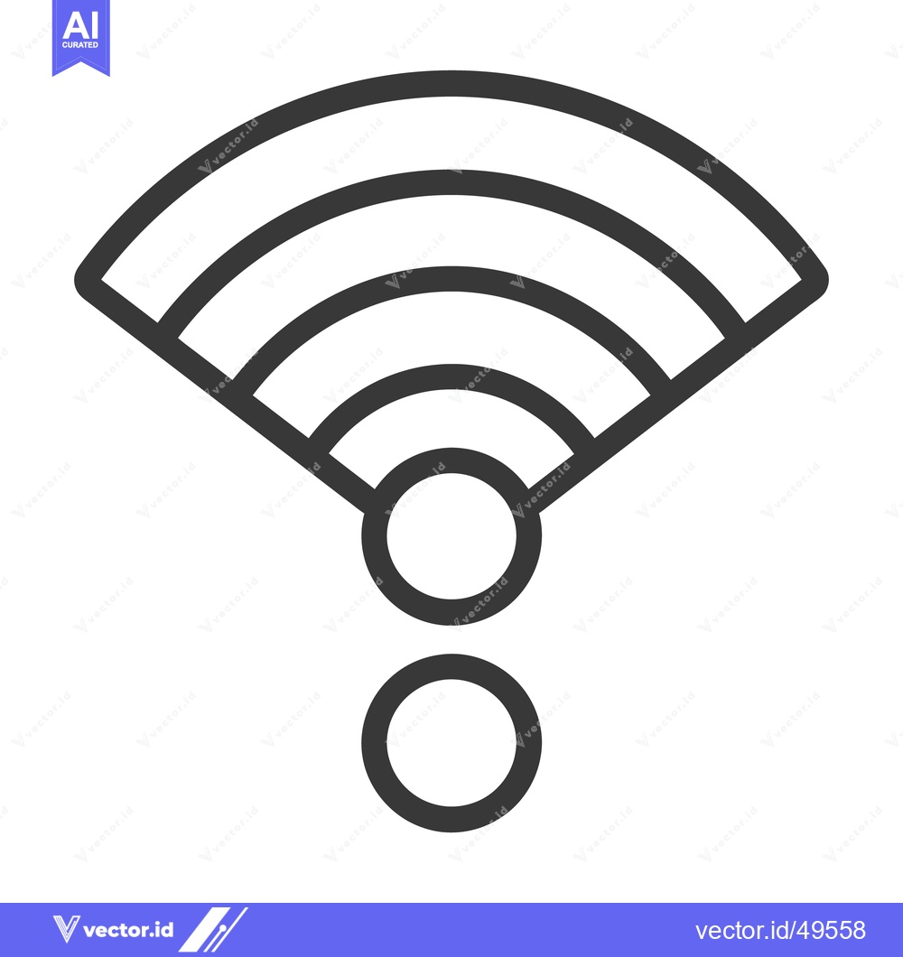 Premium Vector dari A graphic representation of a wireless network signal symbol