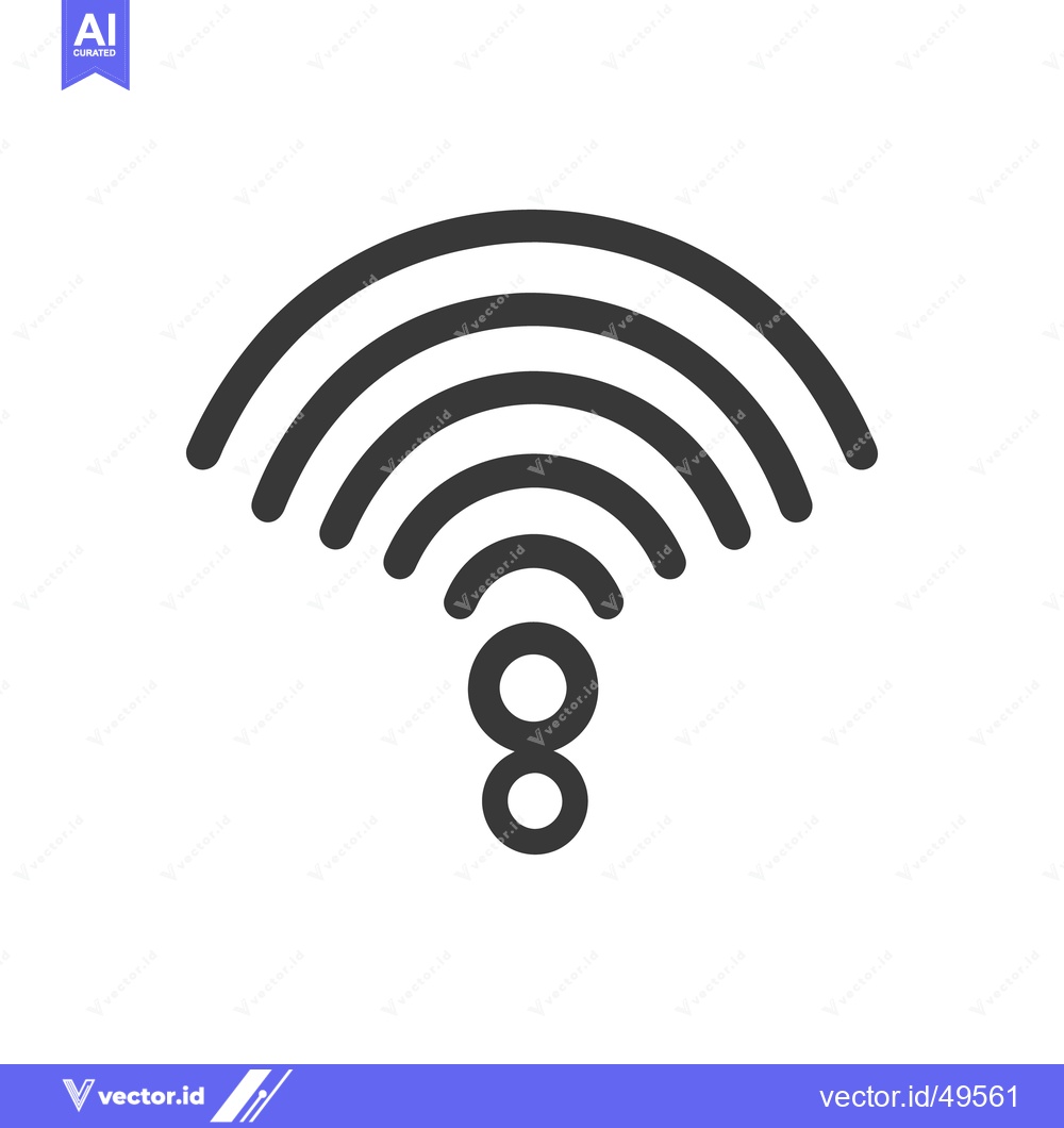 Premium Vector dari Black lines radiate from a symbol representing wireless technology