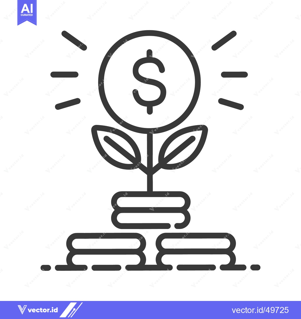 Premium Vector of Illustration showcasing the growth of finances and capital gains