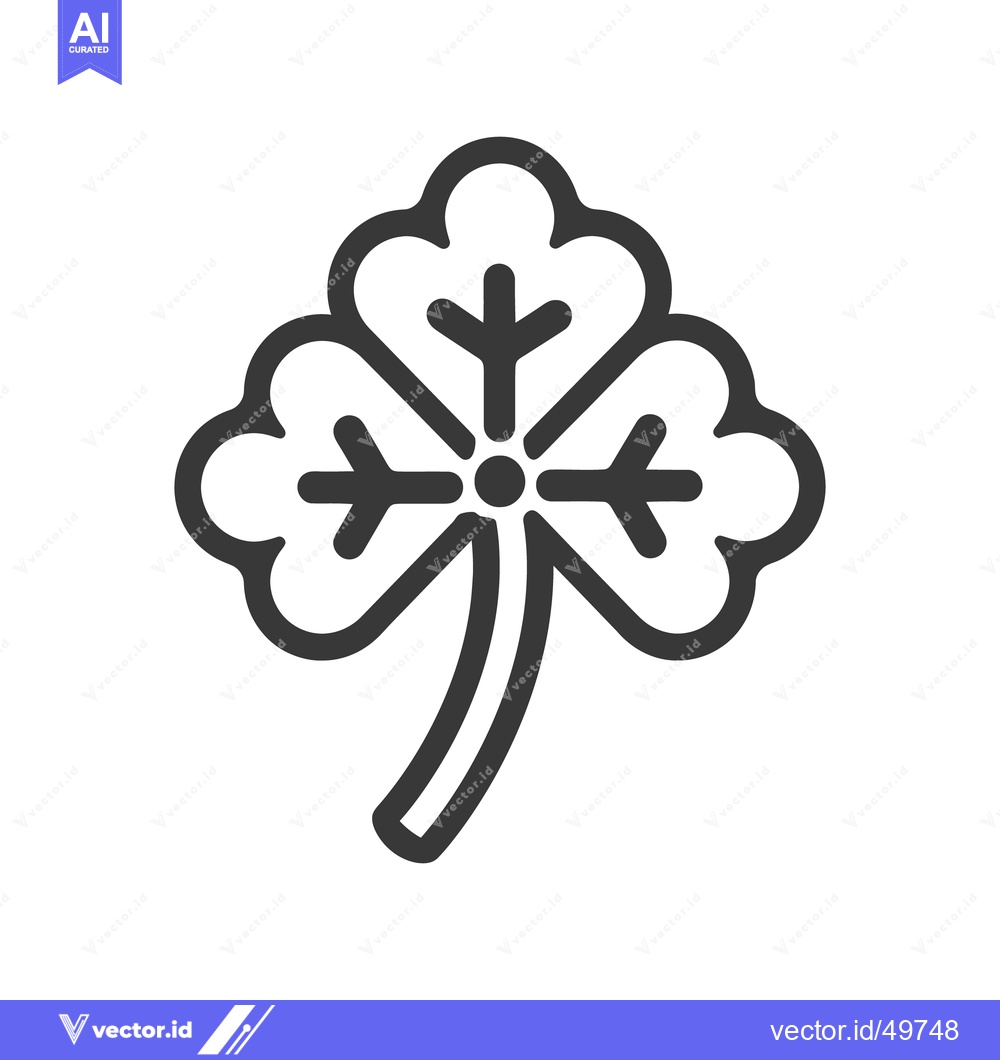Premium Vector dari A stylized illustration shows a green leaf with three distinct parts